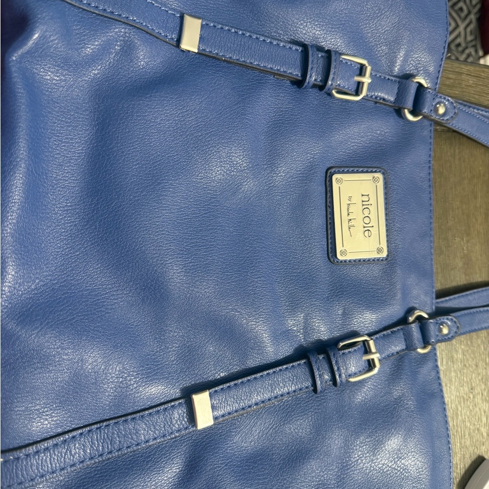 Nicole Miller Royal Blue Shoulder Bag